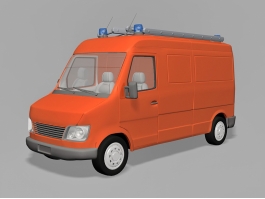 Small Fire Truck 3d preview