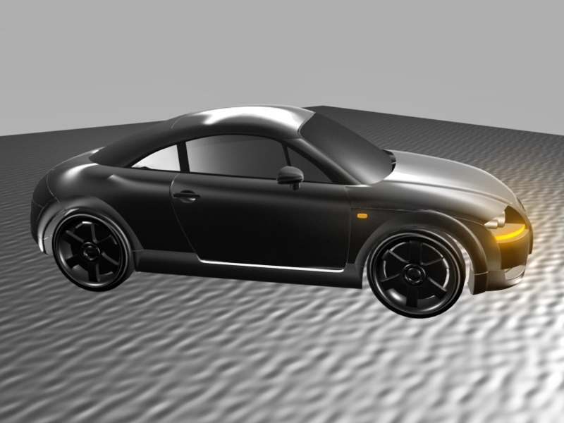 Audi TT Concept 3d rendering