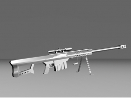 Barrett M107 Sniper Rifle 3d preview