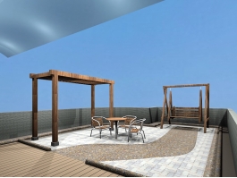 Small Patio Design Ideas 3d preview