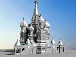 Russia Saint Basil's Cathedral 3d preview