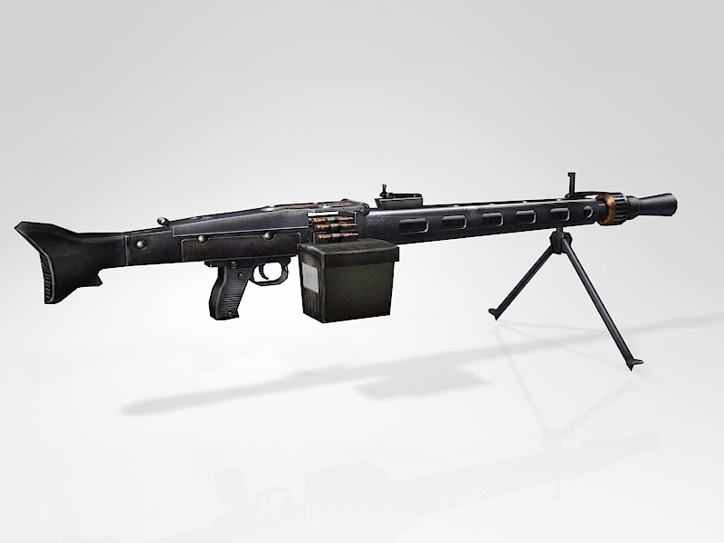 MG 3 Machine Gun 3d rendering