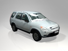 Low Poly Snow Car 3d preview