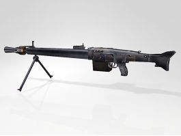 MG 3 Machine Gun 3d model preview
