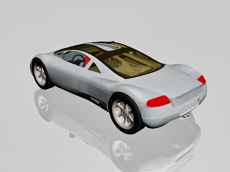 Audi Avus quattro Concept Sports Car 3d rendering