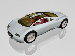 Audi Avus quattro Concept Sports Car 3d model preview