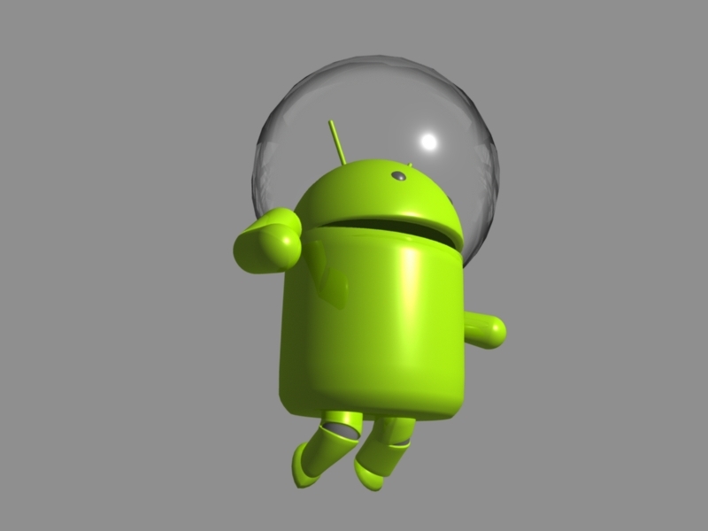 Android Astronaut Rig 3d rendering