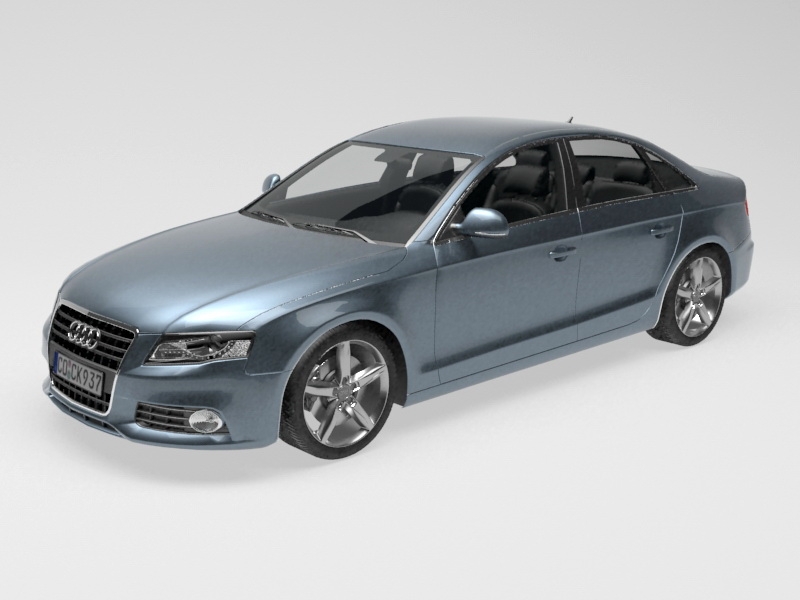 Audi A4 Car 3d rendering