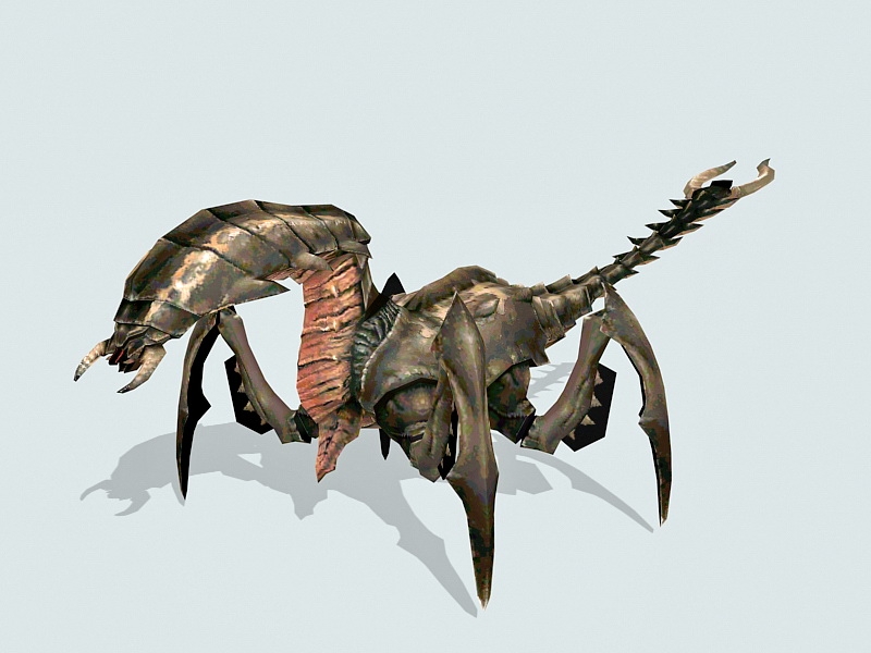 Mutant Bug Monster 3d rendering