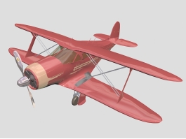 Beechcraft Model 17 Staggerwing 3d model preview
