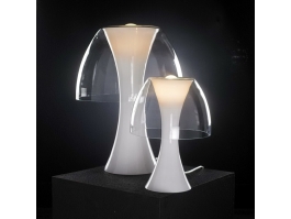 Minimalist White Acrylic Table Lamp 3d preview