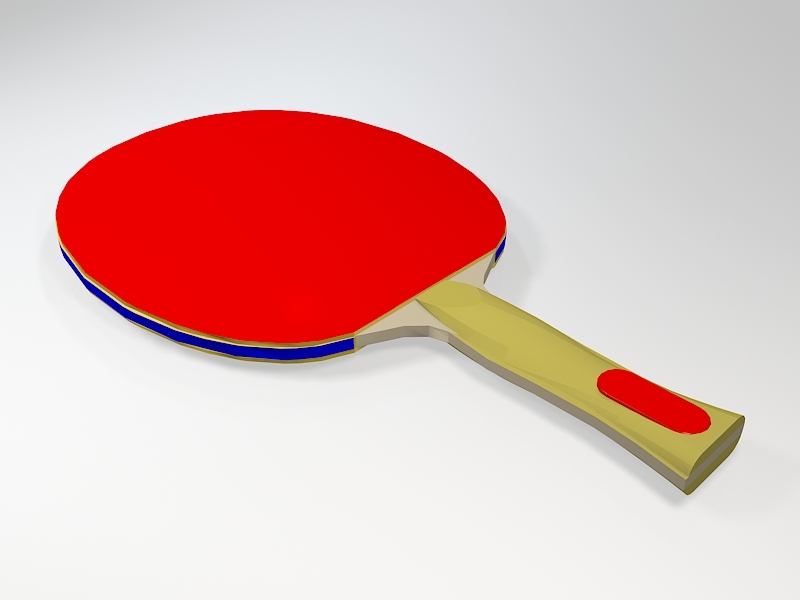 Table Tennis Racket 3d rendering