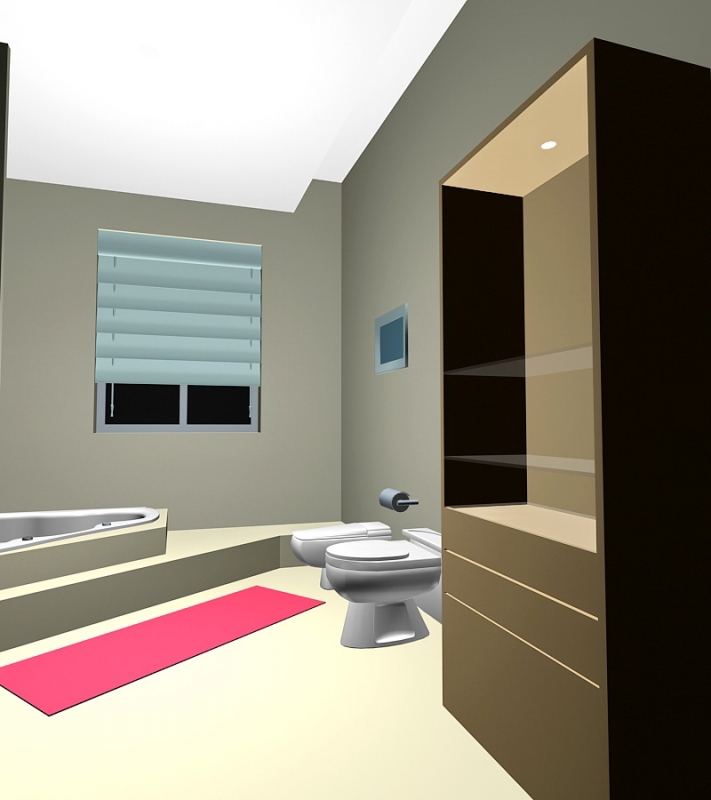 Small Bathroom Design Ideas 3d rendering