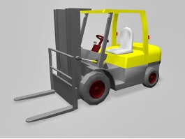 Yellow Forklift 3d preview