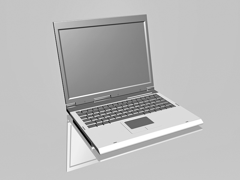 Windows Computers Laptop 3d rendering