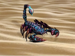 Elemental Lightning Scorpion 3d model preview