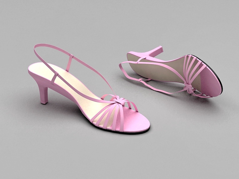 Cute Summer Sandals 3d rendering