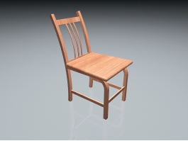 Wooden Dining Room Chair 3d preview