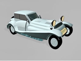 Beautiful Vintage Car 3d model preview