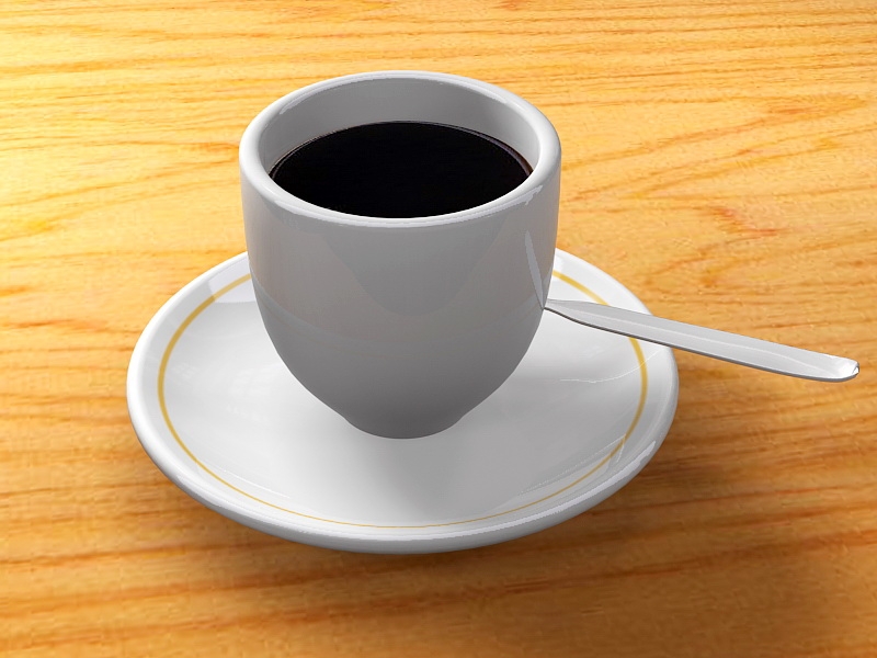 A Cup Of Coffee 3d rendering
