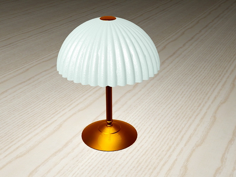 Retro Brass Table Lamp 3d rendering