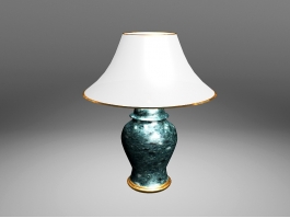 Emerald Green Table Lamp 3d preview