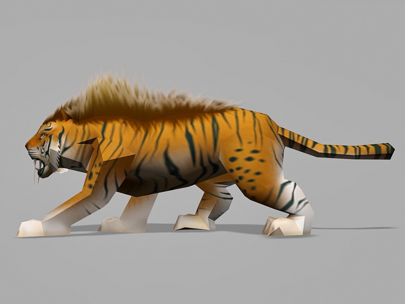 Tiger 3D Model - 3DCADBrowser