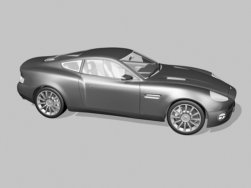 Aston Martin V12 Vanquish 3d rendering