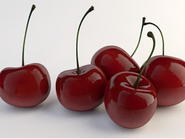 Sweet Red Cherries 3d model preview