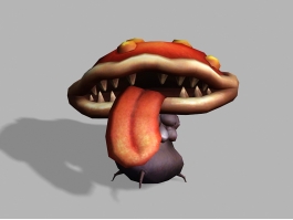 Scary Mushroom Monster 3d model preview