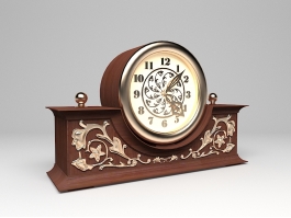Antique Mantel Clock 3d preview