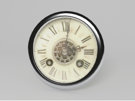 Vintage Style Wall Clock 3d preview