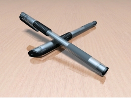 Gel Pens 3d model preview