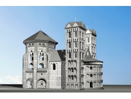 Old Castle Architecture 3d preview