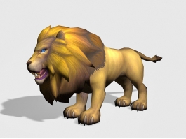 Male Lion 3d model preview