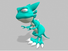Cartoon Tyrannosaurus Rex 3d model preview