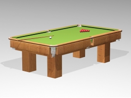 Billiards Pool Table 3d preview