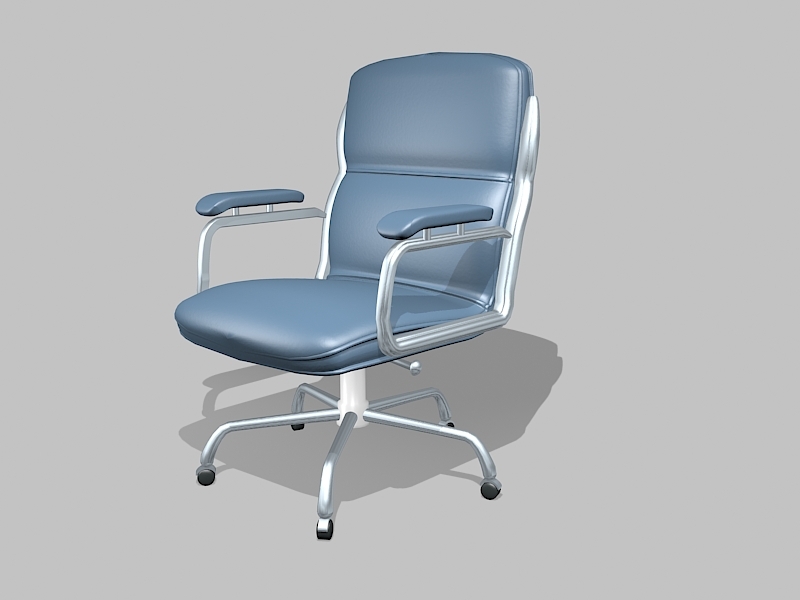 Office Swivel Desk Chair with Arms 3d rendering