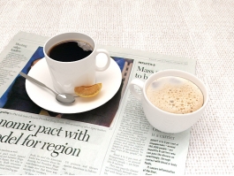Coffee and News Paper 3d preview