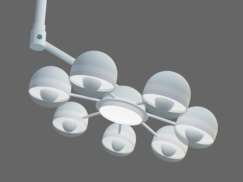 Surgical Light 3d rendering