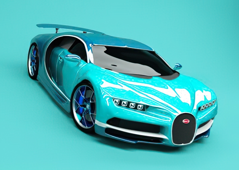 Bugatti Chiron 2017 Sports Car 3d rendering