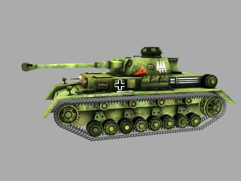 Panzer IV F2 Tank 3d rendering
