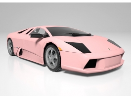 Pink Lamborghini Roadster 3d preview