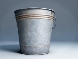 Vintage Metal Bucket 3d preview