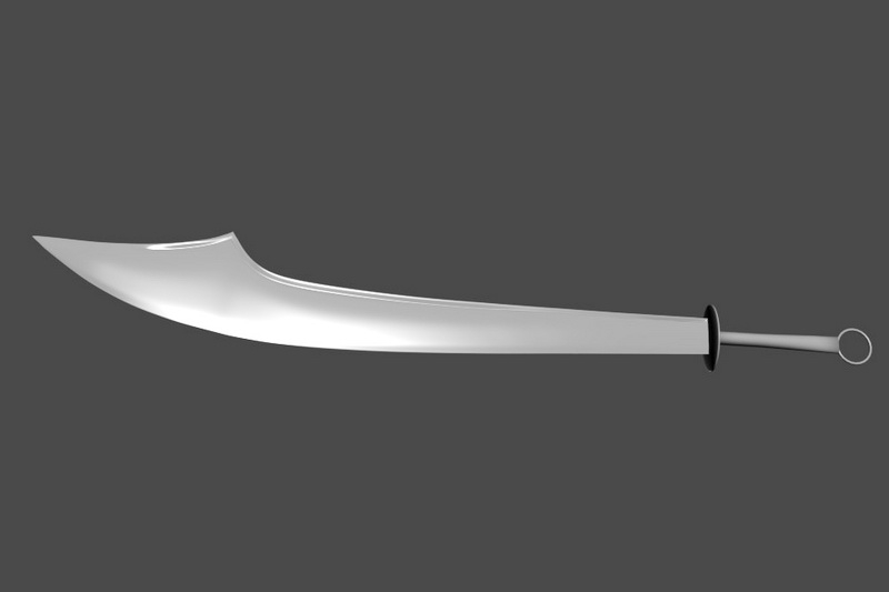 Chines Dao Sword 3d rendering