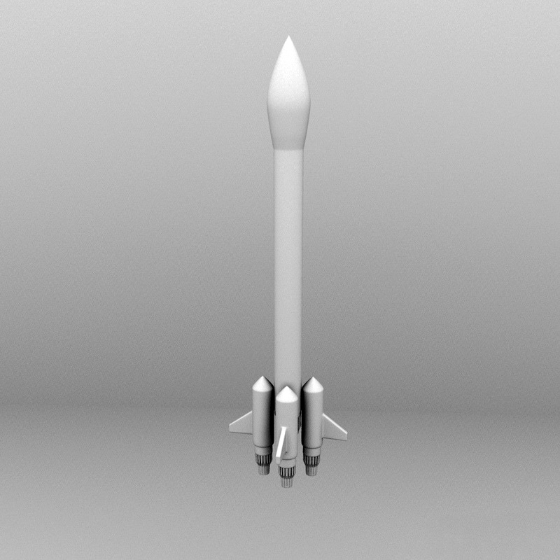 Spacecraft Launch 3d rendering