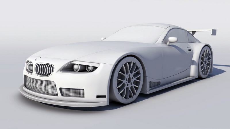 BMW Z4 GTE 3d rendering