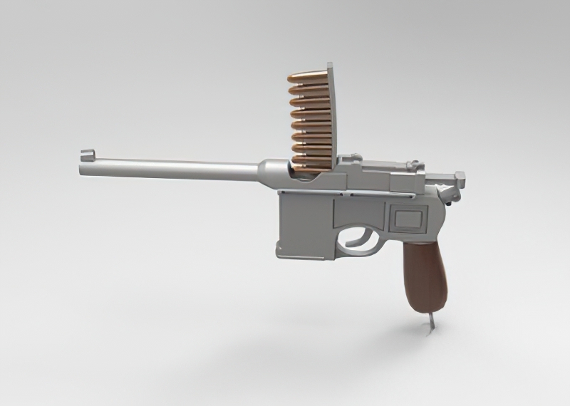 Mauser C96 Pistol 3d rendering