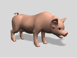 Cute Pig 3d preview