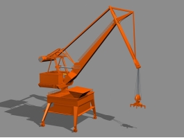 Level Luffing Crane Design 3d preview